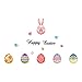 Produktbild Shenye Ostereikorb Easter Decor Happy Easter Eggs Vinyl Aufkleber Kunst Wandaufkleber DIY Home Room Decor