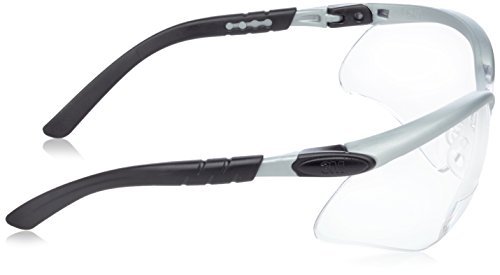 3M BX Readers Schutzbrille BXR02.0, AS/AF/UV, PC, klar, +2.0, Rahmen silber-schwarz - 3