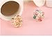 EQLEF® High-grade Multicolor Fashion Hypoallergenic Flower Shape Plated Diamonds Earrings for Women