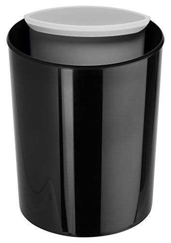 HAN 18130-13, Design-Papierkorb i-Line, Modern, Stylisch, Elegant und hochglänzend, Premium Qualität, 13 Liter, schwarz - 2