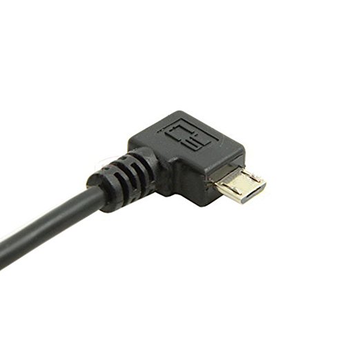 Interesting® 1,5 m linken Winkel 90 º gewendelt Micro-USB-Ladekabel für Samsung Galaxy HTC - 2