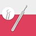 Silver Professional Remove Blackheads Tweezers Stainless Steel Bend Curved Blemish Extractor Tool for Acne Remover