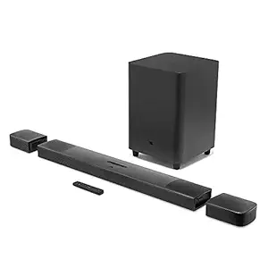 (Renewed) JBL BAR 9.1 True Wireless Surround Soundbar with Dolby Atmos, Detachable Wireless Speakers, Ultra HD4K Pass Through & Built-in WiFi (820 Watts, Black)