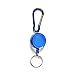 Produktbild Nuohuilekeji ID Card Skipass Badge Reel Halter Karabiner Recoil Schlüsselanhänger Ring, plastik, blau, Einheitsgröße