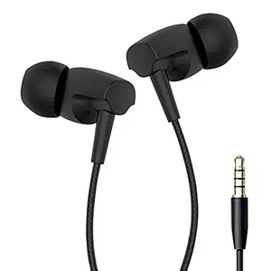 ShopMagics In-Ear Headphones Earphones for Mi, Xiaomi, Redmi, Xiomi, Mi A2 Lite, Mi Note 5, 3A, 3S, 3S Prime, 4, 4A, 6, 6 Plus, 6 Pro, 6A, 6A Plus, 5, 5A, 7, 7 Pro, 7A, Go, Note 4, Note 5 Earphone Original Like Wired Stereo Deep Bass Head Hands-free Headset Earbud With Built in-line Mic, Call Answer/End Button, Music 3.5mm Aux Audio Jack (S42, Black/White)