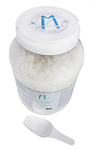 Magnesiumflakes Zechstein MAGNOLEUM 4kg für Magnesium-Bad oder als Magnesium Fußbad-Zusatz – Magnesiumchlorid Hexahydrat – Magnesiumflocken – Magnesium-Badesalz-Badekristalle – Magnesium-Flakes aus dem Zechsteinmeer - 3