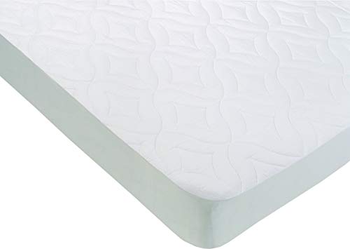 Indalo Zafir Micro Cubrecolchón Acolchado, PVC-Poliéster, Blanco, 200x90x26 cm