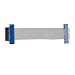 Produktbild Stecker-Buchse PCI-E 4X Riser-Karte Extender-Kabel-Adapter-Konverter-Band-Draht, grau und blau