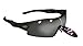 Produktbild Rayzor Professionelle Leichte UV400 Schwarz Sports Wrap Schifahren Sonnenbrille, Mit einer 1 Stück Entlüfteter Smoke Widergespiegeltes Objektiv.
