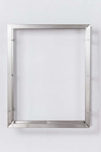 CLP exklusiver Kaminholzständer KERI für die Wand, rostfreier & robuster Edelstahl, bis zu 8 Größen wählbar 25 x 100 x 150 cm - 2