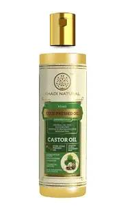 KHADI NATURAL COLD PRESSED CASTOR OIL 210ML