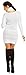 Zeta Ville Women's Maternity Warm Knit Pullover Jumper Dress Rolled Neck - 456c (White, ONE SIZE UK 8/10/12)