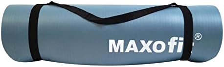 MAXOfit® yoga mat with carrying strap 180x60 cm light blue, 65866, also suitable as an underlay for your sports equipment
