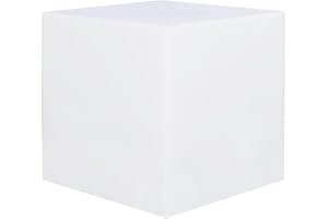 LUMISKY Cube lumineux tabouret sans fil LED multicolore dimmable CARRY 40cm avec télécommande et socle à induction