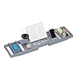 Vielseitig: Badewannenbrett mit Halterungen - Für Becher, Tassen, Smartphones, Weingläser und mehr