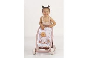 Smoby - Baby Nurse Primo passeggino, con manico ergonomico, per bambole fino a 42 cm, facile da guidare, per bambini dai 18 mesi, 7600250218