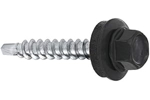 KLIMAS Wkret-Met 200 sztuk 4,8 x 70 wkręt do blachy do drewna podkładu RAL7016 (szary antracyt)