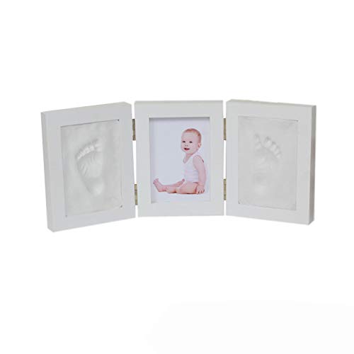 Buy LAT Baby Hand and Foot Mold Record Three Grid Photo Handprint Mud