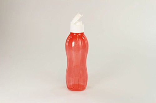 TUPPERWARE To Go Eco 750ml rot weiß mit Glitzer Trinkflasche Flasche EcoEasy 15372