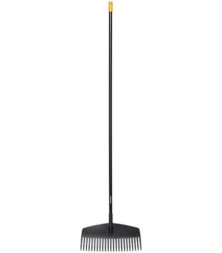 Scopa Metallica Fiskars OneClick – Per Rimuovere Muschio Dal Prato, Larghezza 42 Cm, Accessorio Rastrello
