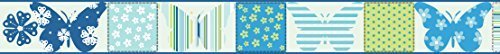 Butterfly Design Children's Self Adhesive Vinyl Wallpaper Border 15cm Wide 5 Metre Long