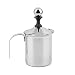 Produktbild sdfghzsedfgsdfg Preup heißen große Kapazität von 400cc Edelstahl Doppel Mesh-Schäumer DIY Fancy Kaffeesahne Milchaufschäumer Silber- 400CC/ML 400CC/ML