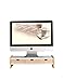 Produktbild Universal Bamboo Monitor Steht Lautsprecher TV PC Laptop Computer Bildschirm Riser Schreibtisch Organizer 20 Zoll mit Regal (größe : Three drawers)