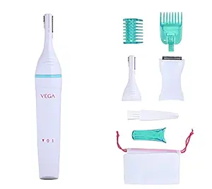 VEGA Silk Touch Eyebrow, Underarms & Bikini Trimmer for Women, (VHBT-01)