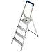 Produktbild HAILO 8924-001 Alu Haushaltsleiter L20 4 stufig Stiftung Warentest GUT 2.1 (02/2010)