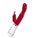 Produktbild Happy Wasserdichter Multispeed Kaninchen Dildo Vibrator Doppel G-Punkt Massager Adult Sex Spielzeug (Rot)