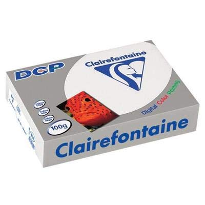 Papiers Clairefontaine Ramette de 500 feuilles de papier DCP blanc, A4, 100 g/m² - Lot de 5