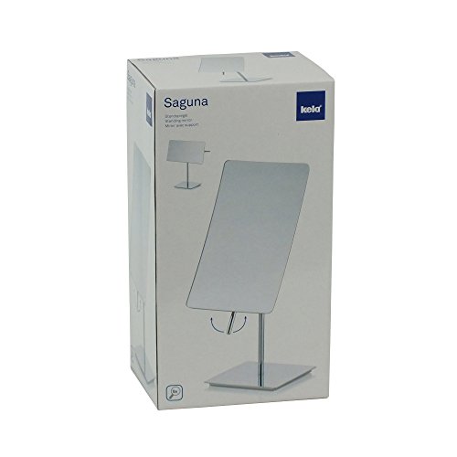 Kela 20626 Standspiegel, 5-fach Vergrößerung, 30,5cm, Metall, Saguna, Verchromt - 4