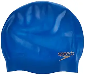 Speedo Unisex-Adult Plain Moulded Silicone Swimcap