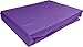 Produktbild Lorena Textil Uni Classic Maco-Satin Spannlaken Baumwolle (violett, 100 cm x 200 cm)