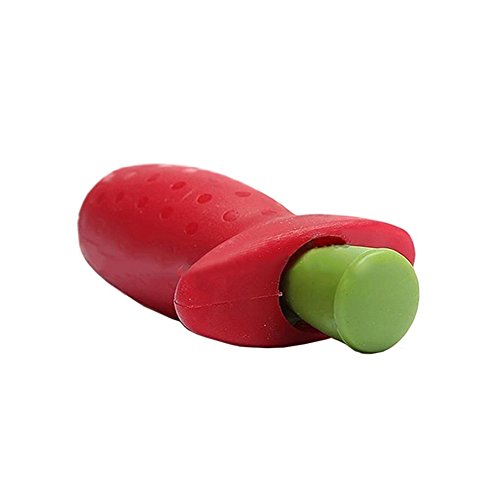 Strawberry Stem entstrunker – Creative Strawberry Tomate Stiel Entferner, Mini Küche Gadgets - 5