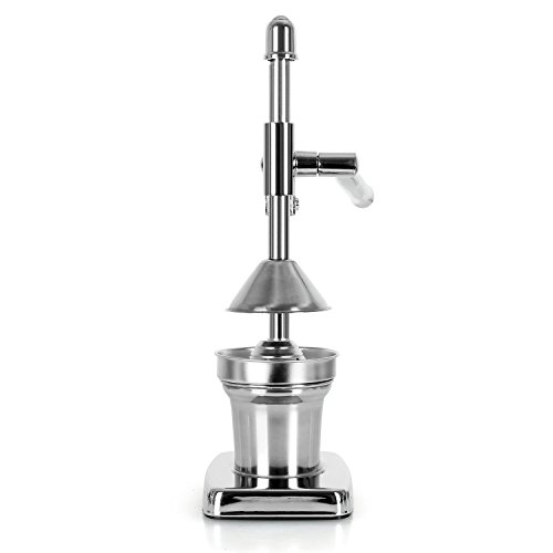 Klarstein EcoJuicer Saftpresse Zitruspresse Orangenpresse (Hebelmechanik, Edelstahl, lautlos, spülmaschinengeeignete Teile) silber - 4