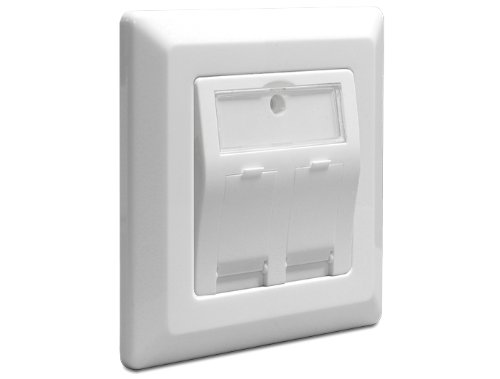 DELOCK Keystone Anschlussdose 2 Port