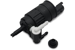 TOTMOX - Bomba para lavaparabrisas (doble salida delantera y trasera, para Re-nault Clio Megane Mk2 Scenic Espace Kangoo, 2 tomas de repuesto, bomba de arandela número de pieza 7700430702