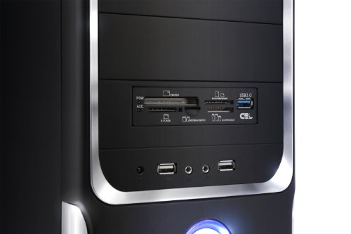 CSL Sprint Vision D10030X inkl. Windows 10 – AMD A8-6600K APU 4x 3900 MHz, 16 GB RAM, 1000 GB HDD, Radeon HD 8570D, DVD-RW, USB 3.1, 24″ ASUS LED TFT, Windows 10 - 4