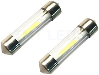 TMT LEDs (TM) 2 x LED Festoon bulbs 42mm 1W White Cars Motorbikes Number Plate Interior