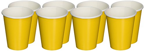 Amscan 266 ml Papiertassen Sunshine Gelb, 8 Stück - 2