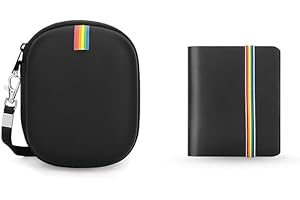 Yinke Etui do aparatu Polaroid Go Instant Camera, twarde etui ochronne na aparat dla dzieci, torba podróżna - Boże Narodzenie, Nowy Rok, urodziny, festiwal, zabawka, prezent, Black Combination, 14 x