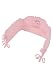 Baby girl pink white luxury nursery cot crib bumper protection Anastasia