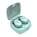 Produktbild Amalls Bluetooth Headset, XG12 TWS Bluetooth Dual-Pass 5.0 Kopfhörer Drahtloses Wasserdichtes Mini-In-Ear HiFi Headset mit Ladefach (grün)