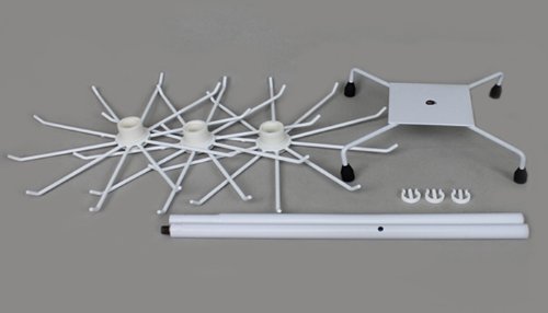 Verkaufsständer mit 3 Etage Metall 73cm weiss - 5
