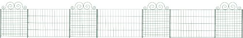 Metall Teichzaun – Set „Dorp“ 11 tlg. – 575 x 78 cm, Tiergehege, Gartenzaun, Campingzaun, Steckzaun, Zaunmatten, Hühnerzaun, Hundezaun, Katzenzaun, Rankhilfe - 6