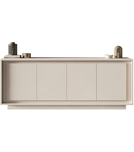 Credenza moderna a 2 ante, Buffet da cucina, Madia con scaffali, Mobile