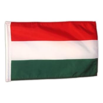 Ungarn-Deutschland Flagge 40x60cm - Premium Polyester Bootsflagge