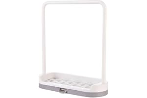 MeevrgR Practical and Efficient Cloth Storage with the Kitchen Rag Drain Stand (black)