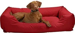 slatters be royal store Rectangular Shape Reversable Dual Red Ultra Soft Ethnic Velvet Bed for Dog/Cat (Medium)